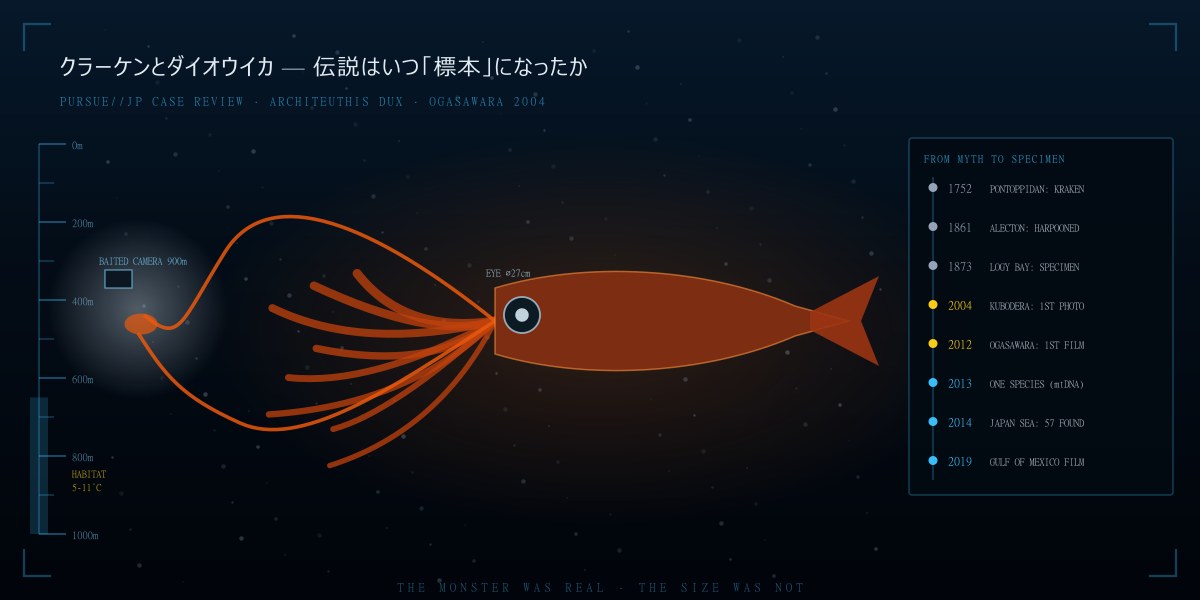 クラーケンとダイオウイカ——伝説の海の怪物は、いつ「標本」になり、なぜ日本人が初めて撮影できたのか