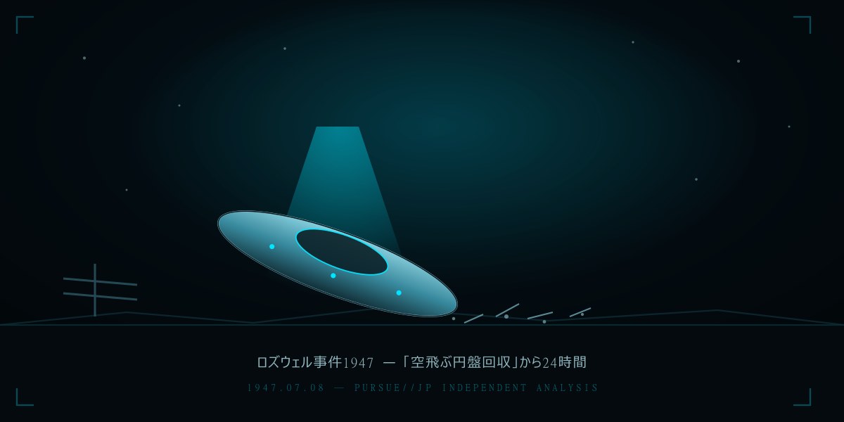 ロズウェル事件1947——「空飛ぶ円盤を回収」から24時間で「気象気球」へ：UFO神話の原点をモーグル計画から2024年AARO報告まで徹底検証