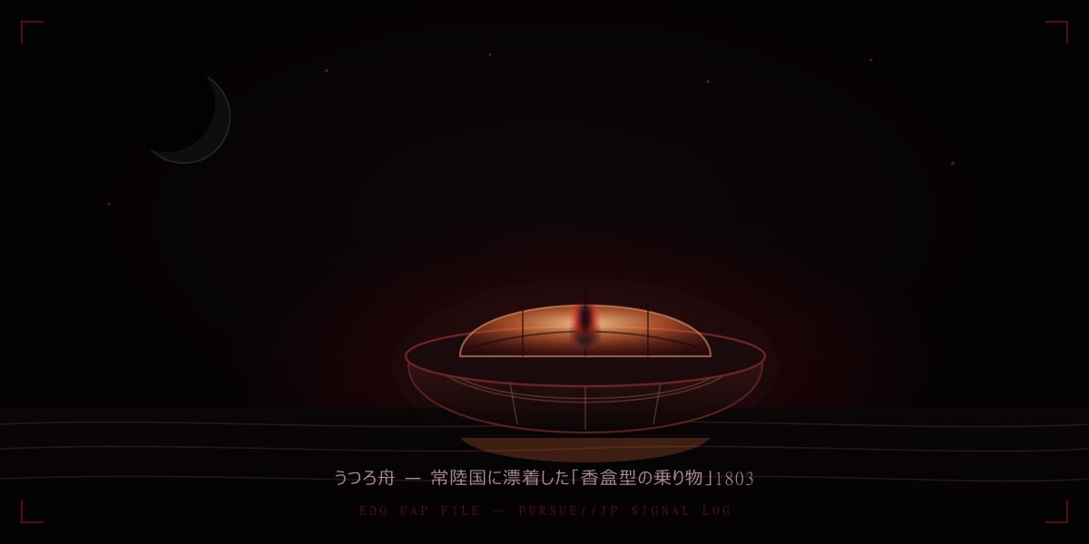 うつろ舟事件1803——常陸国に漂着した「香盒型の乗り物」と謎の蛮女：江戸のUFO伝説を徹底検証